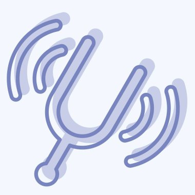 Simge Ses Defteri. Enstrümanlar sembolüyle ilgili. İki ton stili. dizayn edilebilir