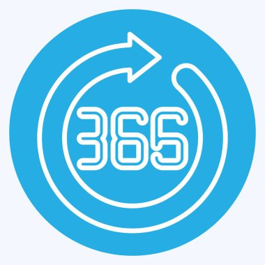 Simge 365 gün. Yeni yıl sembolüyle ilgili. Mavi gözlü. dizayn edilebilir