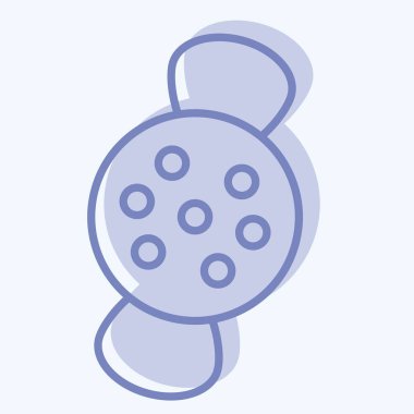 Simge Şekeri. Cadılar Bayramı sembolüyle ilgili. İki ton stili. dizayn edilebilir