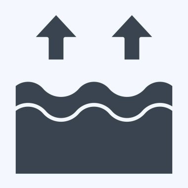 Simge Yaşlanma Karşıtı. Dermatoloji sembolüyle ilgili. Kabartma tarzı. dizayn edilebilir