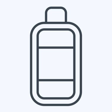 Simge Şişe. Plastik Ürün sembolüyle ilgili. Sıra tarzı. dizayn edilebilir