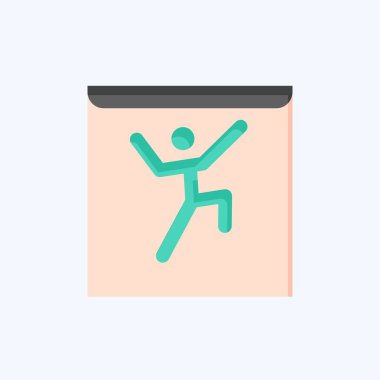 Simge Avatar. Metaverse sembolüyle ilgili. Düz stil. dizayn edilebilir