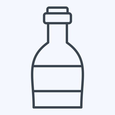 Simge konyağı. Meşrubat sembolüyle ilgili. Sıra tarzı. dizayn edilebilir