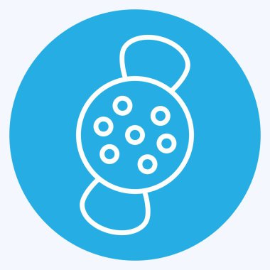 Simge Şekeri. Cadılar Bayramı sembolüyle ilgili. Mavi gözlü. dizayn edilebilir