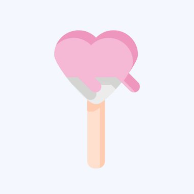 Simge Karamelleştirildi. Cadılar Bayramı sembolüyle ilgili. Düz stil. dizayn edilebilir