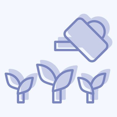 Simge İnşa Bahçesi. Sera sembolüyle ilgili. İki ton stili. dizayn edilebilir