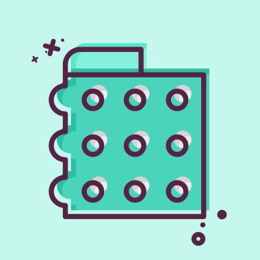 Simge Kabarcığı Paketi. Plastik Ürün sembolüyle ilgili. MBE tarzı. dizayn edilebilir