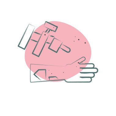 Simge Kol Tatto. Dövme sembolüyle ilgili. Renkli Leke Biçimi. dizayn edilebilir