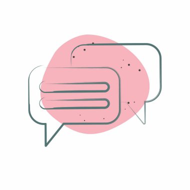 Simge Sohbeti. Vergi sembolüyle ilgili. Renkli Leke Biçimi. dizayn edilebilir