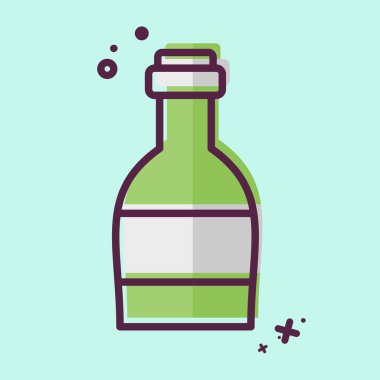 Simge konyağı. Meşrubat sembolüyle ilgili. MBE tarzı. dizayn edilebilir