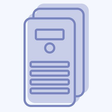 Simge Belgesi. Vergi sembolüyle ilgili. İki ton stili. dizayn edilebilir