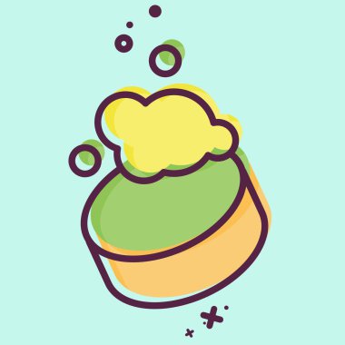 İkon eko sabun. Sera sembolüyle ilgili. MBE tarzı. dizayn edilebilir