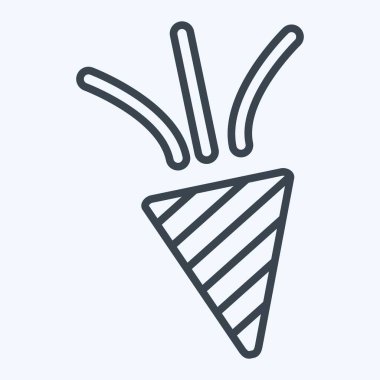 Simge Konfeti. Yeni yıl sembolüyle ilgili. Sıra tarzı. dizayn edilebilir