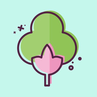 Simge Pamuklu Organik. Doğal Kaynaklar sembolüyle ilgili. MBE tarzı. dizayn edilebilir