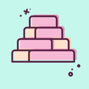 Simge Kompost. Doğal Kaynaklar sembolüyle ilgili. MBE tarzı. dizayn edilebilir