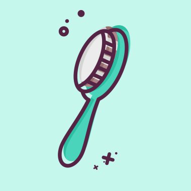 İkon Eko Tabak Fırçası. Sera sembolüyle ilgili. MBE tarzı. dizayn edilebilir