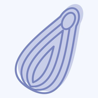 Icon Eko Ağ Torbası. Sera sembolüyle ilgili. İki ton stili. dizayn edilebilir