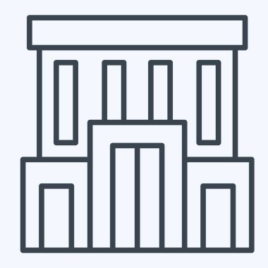 Simge Şirketi. Şehir merkezinin sembolüyle ilgili. Sıra tarzı. dizayn edilebilir