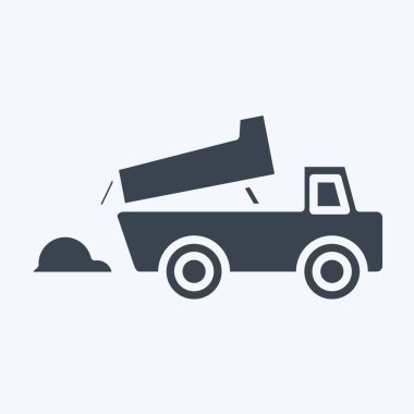 Simge çöplüğü. Atık sembolüyle ilgili. Kabartma tarzı. dizayn edilebilir