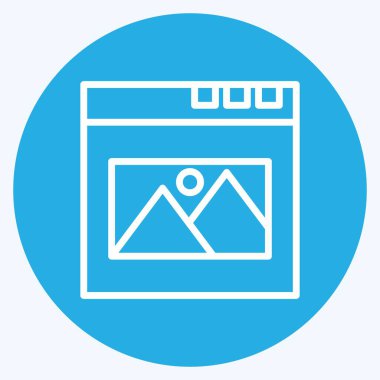 Simgesel Dijital Sanat. Metaverse sembolüyle ilgili. Mavi gözlü. dizayn edilebilir