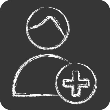 Icon Dermatologis. Dermatoloji sembolüyle ilgili. Tebeşir stili. dizayn edilebilir