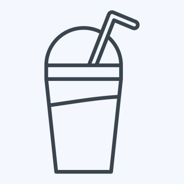 Simge Tatlısı. Meşrubat sembolüyle ilgili. Sıra tarzı. dizayn edilebilir