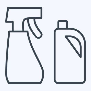 Icon Çevre Temizleme Ürünleri. Sera sembolüyle ilgili. Sıra tarzı. dizayn edilebilir