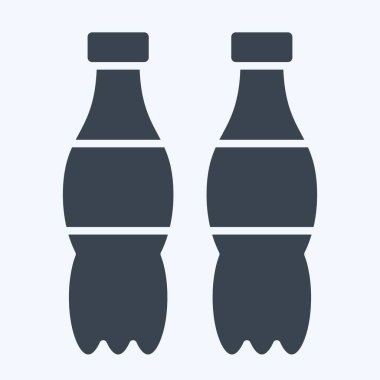 Simge Kola. Meşrubat sembolüyle ilgili. Kabartma tarzı. dizayn edilebilir