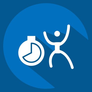 Simge geri sayımı. Yeni yıl sembolüyle ilgili. Uzun gölge tarzı. dizayn edilebilir