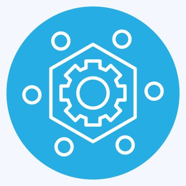 Simge Çerçeve İşleri. Yazdırma sembolüyle ilgili. Mavi gözlü. dizayn edilebilir