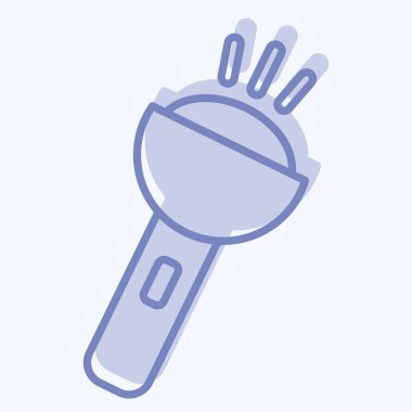 Simge Flashligh. Macera sembolüyle ilgili. İki ton stili. dizayn edilebilir