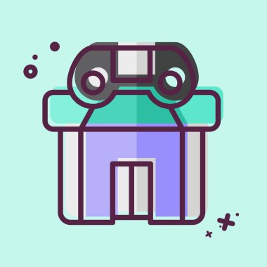 Simge Oyun Merkezi. Şehir merkezinin sembolüyle ilgili. MBE tarzı. dizayn edilebilir