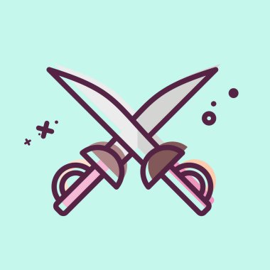 Simge Kılıcı. Macera sembolüyle ilgili. MBE tarzı. dizayn edilebilir