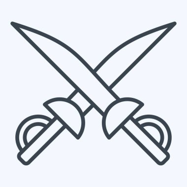 Simge Kılıcı. Macera sembolüyle ilgili. Sıra tarzı. dizayn edilebilir