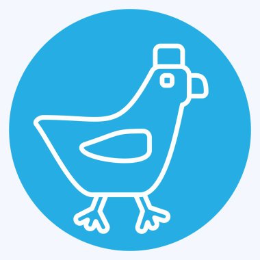 Simge boynuzu. Hayvanlar sembolüyle ilgili. Mavi gözlü. dizayn edilebilir