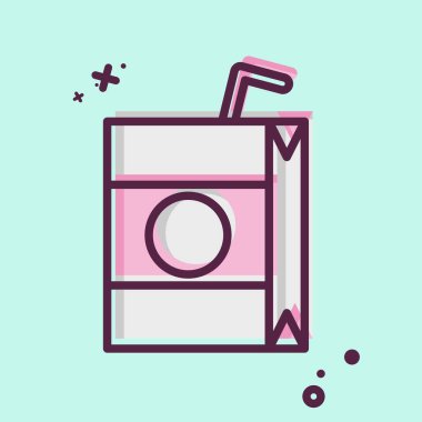 Icon Juice. Meşrubat sembolüyle ilgili. MBE tarzı. dizayn edilebilir