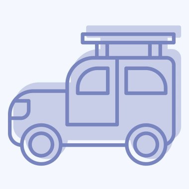 Simge cipi. Macera sembolüyle ilgili. İki ton stili. dizayn edilebilir