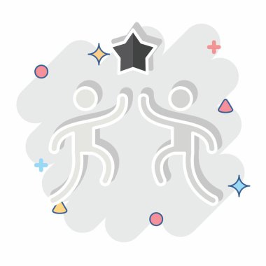 Simge Arkadaşları. Yeni yıl sembolüyle ilgili. Çizgi roman. dizayn edilebilir