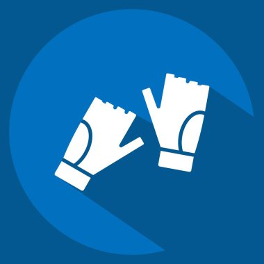 Simge eldivenleri. Macera sembolüyle ilgili. Uzun gölge tarzı. dizayn edilebilir