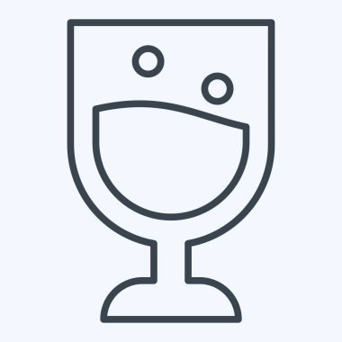 Simge camı. Meşrubat sembolüyle ilgili. Sıra tarzı. dizayn edilebilir