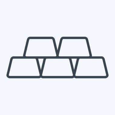 Simge Altını. Doğal Kaynaklar sembolüyle ilgili. Sıra tarzı. dizayn edilebilir