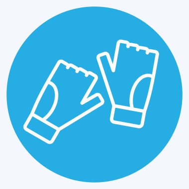 Simge eldivenleri. Macera sembolüyle ilgili. Mavi gözlü. dizayn edilebilir