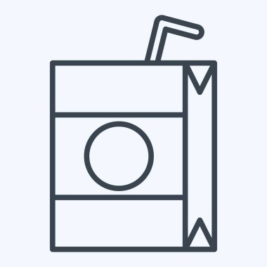 Icon Juice. Meşrubat sembolüyle ilgili. Sıra tarzı. dizayn edilebilir