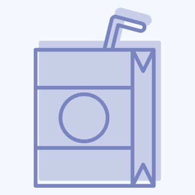 Icon Juice. Meşrubat sembolüyle ilgili. İki ton stili. dizayn edilebilir