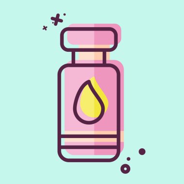 Simge mürekkebi. Yazdırma sembolüyle ilgili. MBE tarzı. dizayn edilebilir