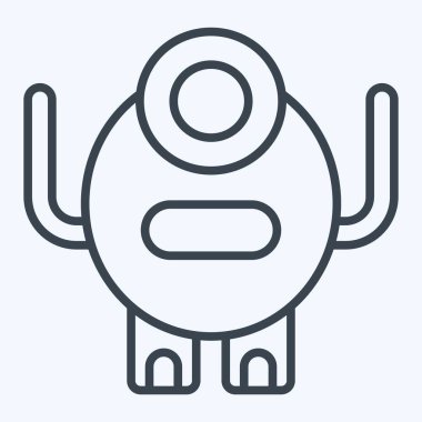 Simge Canavarı. Cadılar Bayramı sembolüyle ilgili. Sıra tarzı. dizayn edilebilir