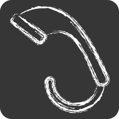 Simge Düşük Akış Duş Başlıkları. Sera sembolüyle ilgili. Tebeşir stili. dizayn edilebilir