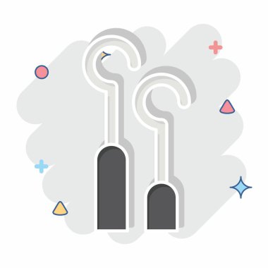 Simge iğneleri. Dövme sembolüyle ilgili. Çizgi roman. dizayn edilebilir