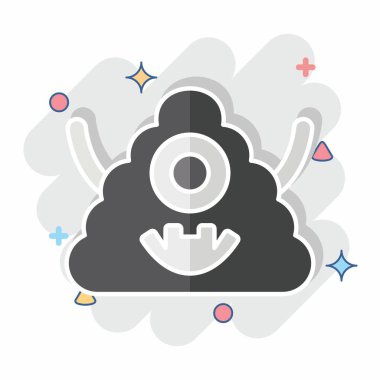 Cadılar Bayramı sembolü ile ilgili Simge 2. Çizgi roman. dizayn edilebilir