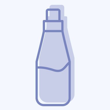 Simge temizleyici. Dövme sembolüyle ilgili. İki ton stili. dizayn edilebilir